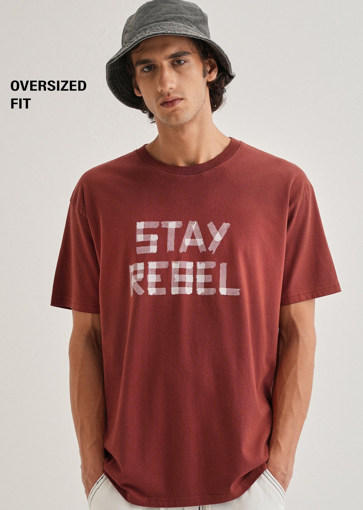 Terracotta Printed Oversized T-shirts