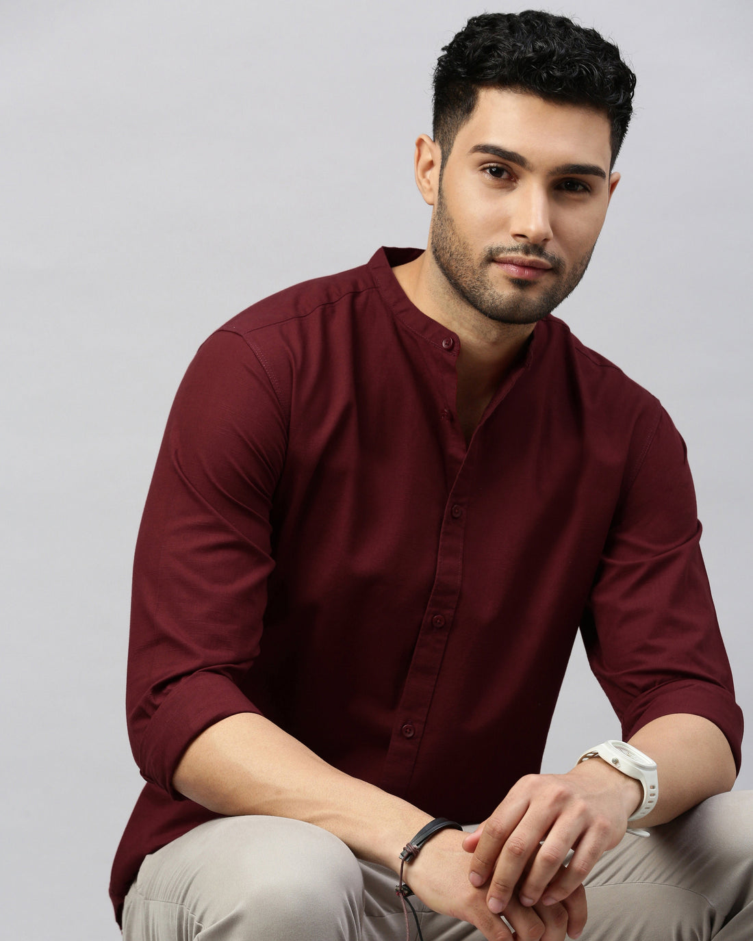 Men's Solid Casual Shirt