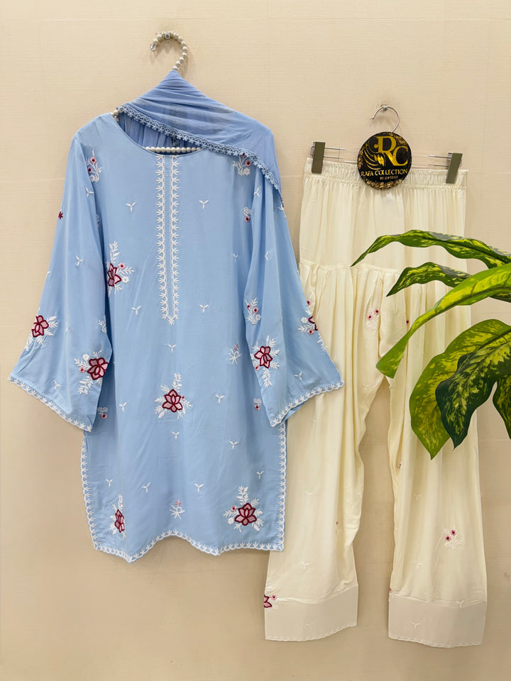Embroided Farshi Salwar Suits